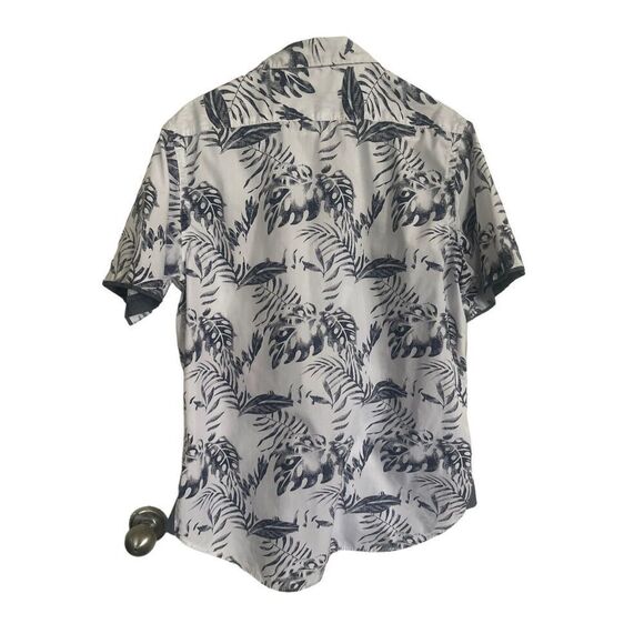 Akrux Mens Multicolor Laefy Print Button Up Short Sleeve Shirt Size xl - Picture 5 of 10